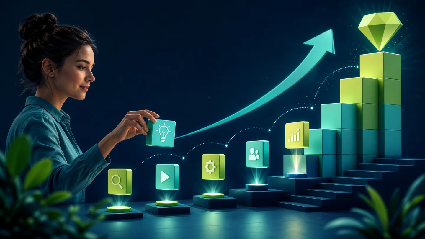 Ilustração editorial sobre Vantagens do Microlearning